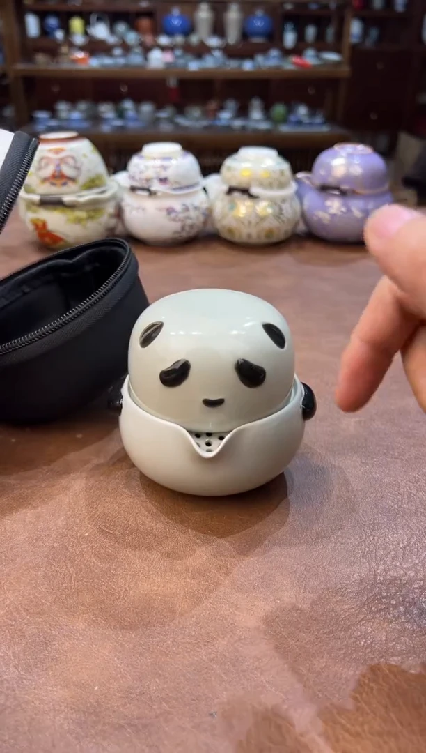 真的很便宜超好看会开片的旅行茶具