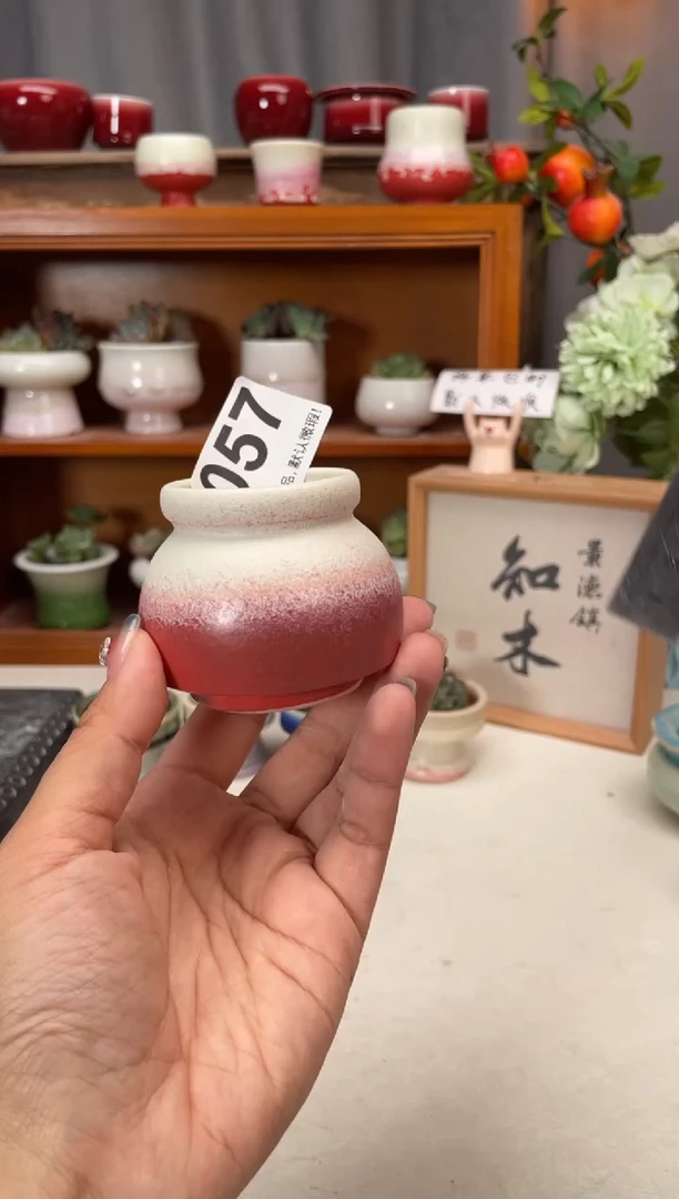 瓷片057知木小芳花盆编号