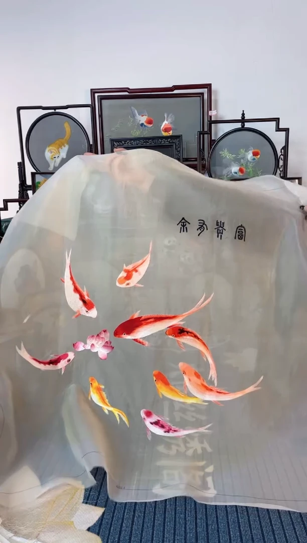 刺绣刺绣双面绣摆件