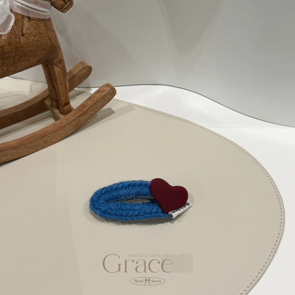 「针织圣诞」韩国25秋冬百搭海夹侧边夹碎发夹BB夹