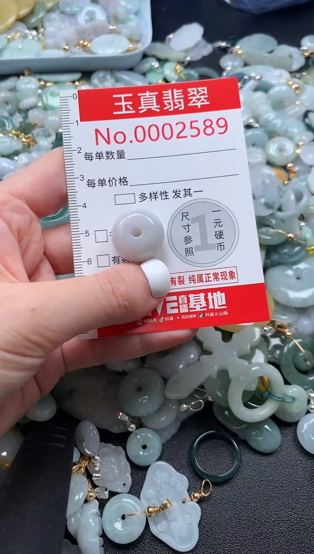 翡翠未镶嵌吊坠(不含链)2589