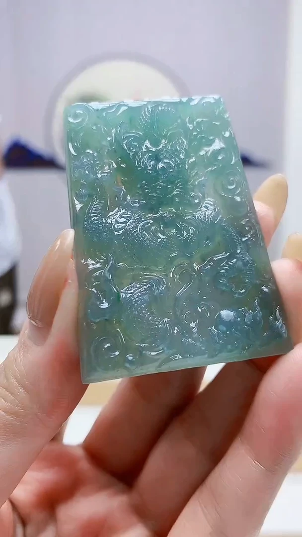 未镶嵌定制翡翠5145MM-毛货挂件54