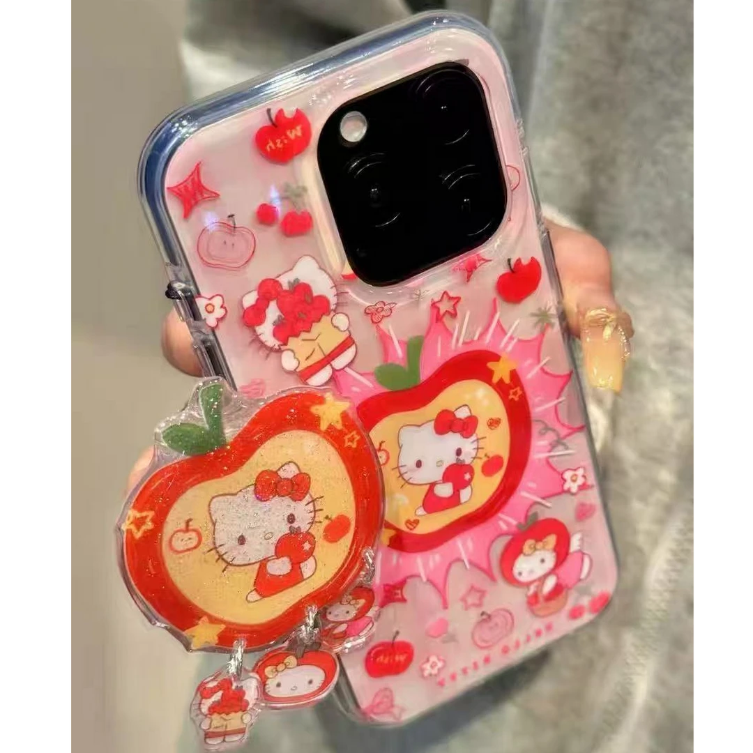 诚星泽涂鸦苹果kt猫适用苹果16Pro手机壳华为/vivo/小米/oppo一加