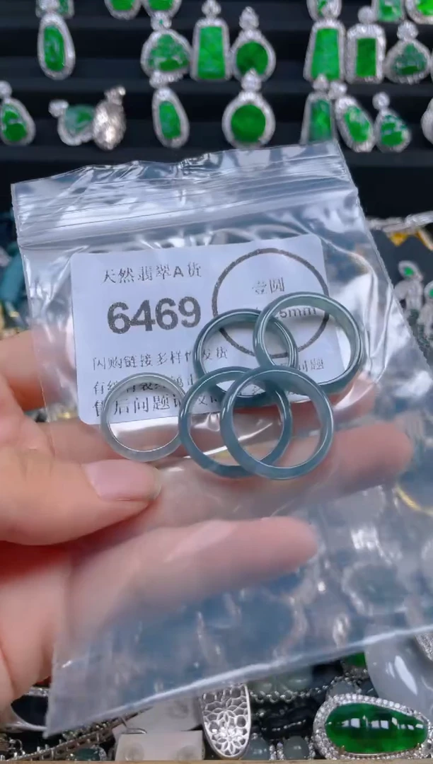 翡翠未镶嵌颈饰6469