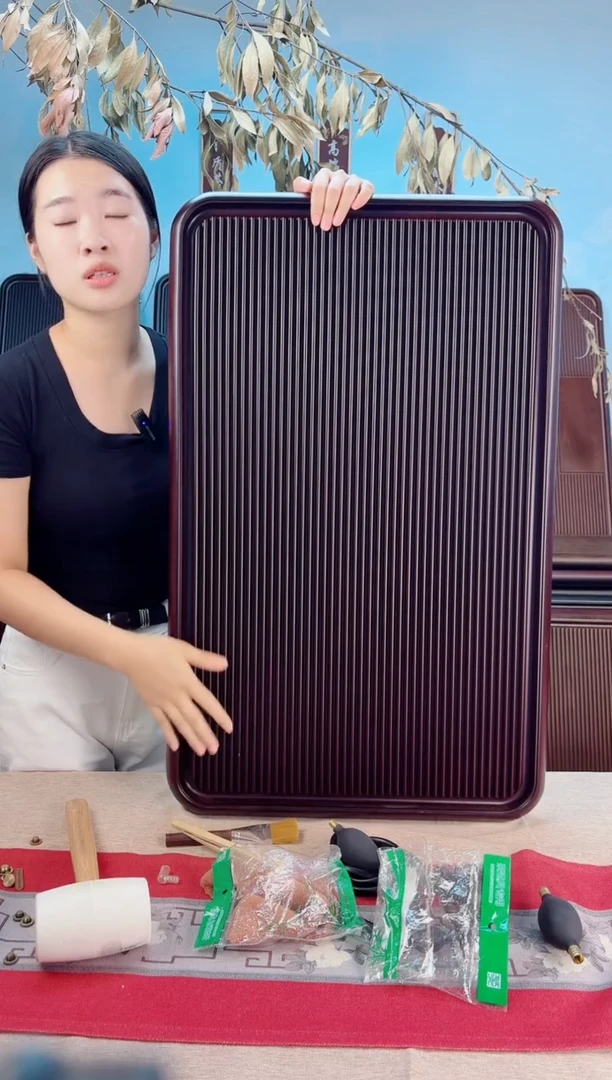 千川红色款式茶盘80*50*5