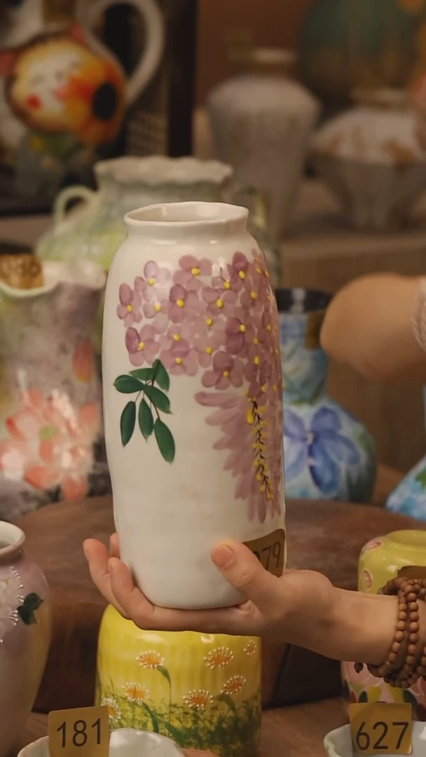 陶瓷079景德镇设计师手作花器摆件侘寂风