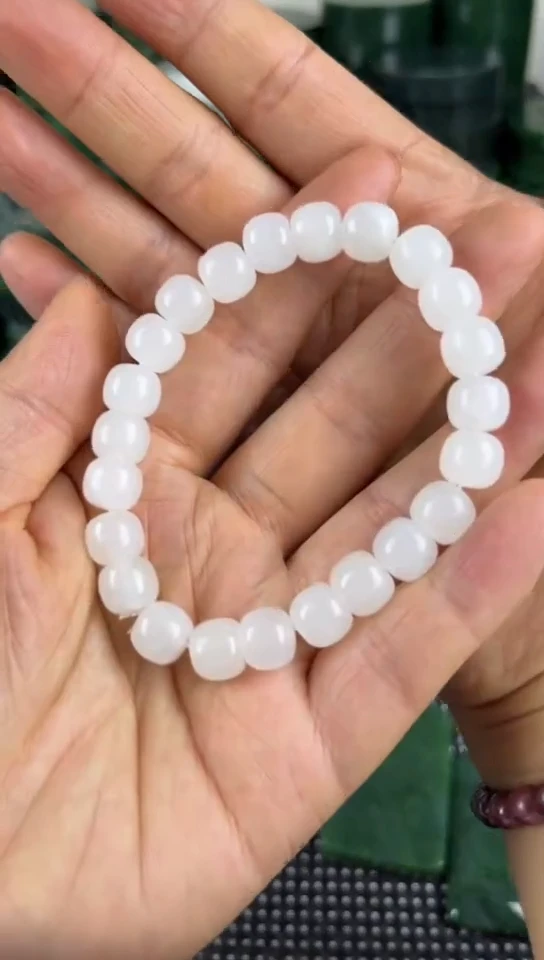 和田玉未镶嵌珠宝半成品手串