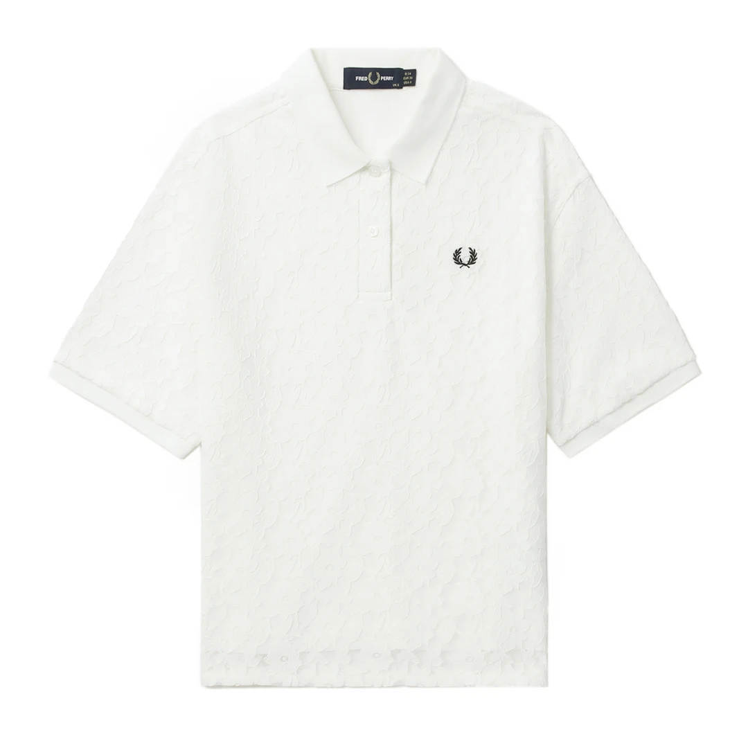 FRED PERRY 25年新品女士纯色休闲舒适经典麦穗POLO衫