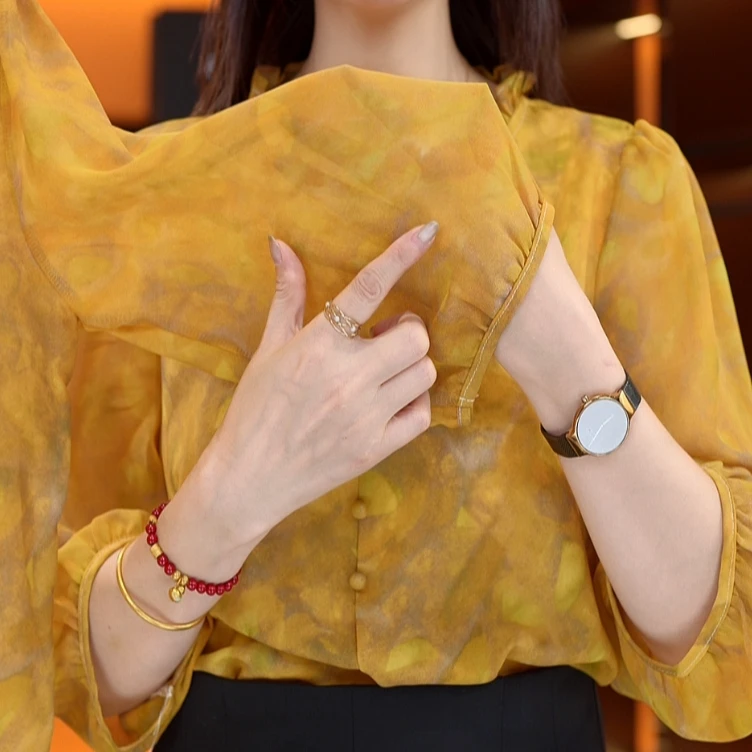 清月2025新款新中式国风设计感气质小衫M508彭彭