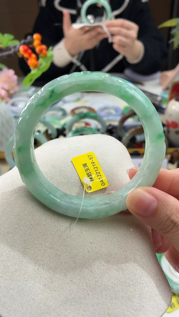 未镶嵌手镯翡翠24  翡翠手镯 57