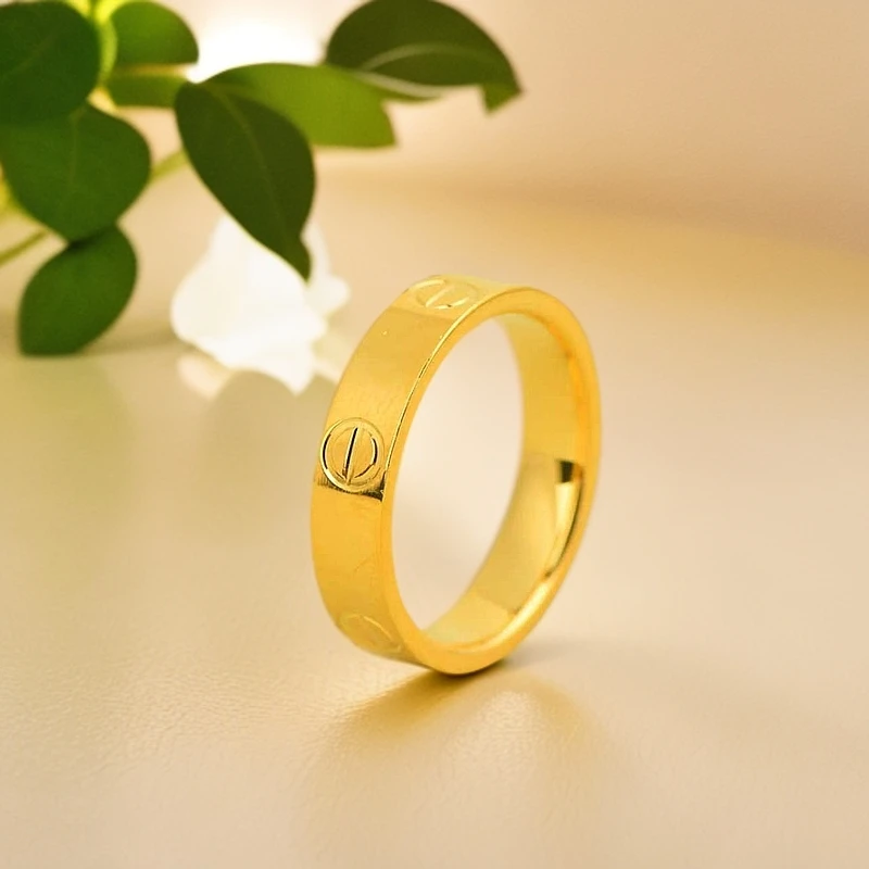 足银戒指 戒指金银码头2025新款时尚百搭一字戒指足银戒指经典