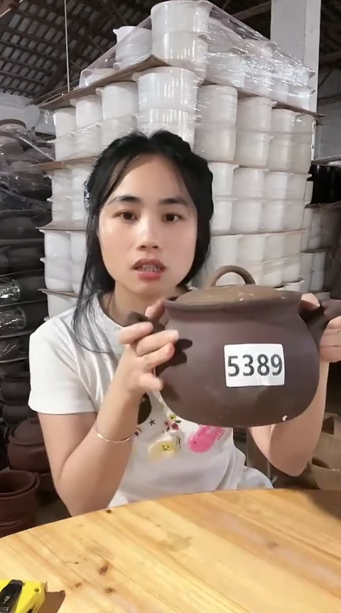 粗砂陶瓷5389瑕疵紫砂大肚锅