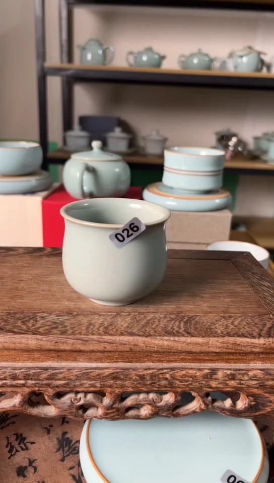 杯026号仿古玉兰杯微微不完美不开片