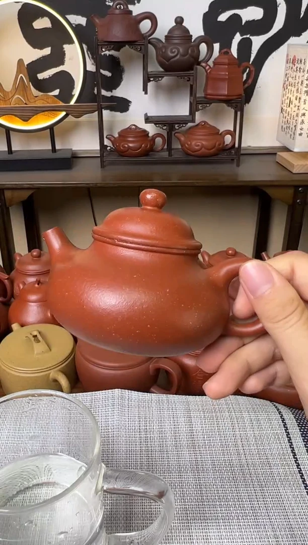 茶壶段泥红降坡容天壶170CC-甘来兵