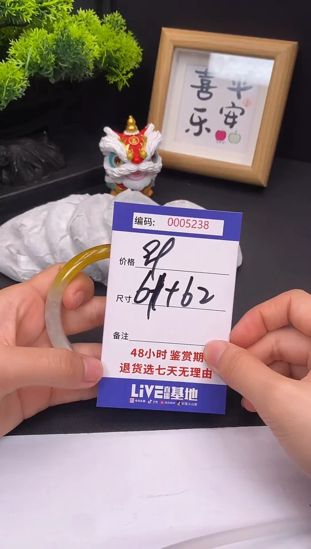 未镶嵌手镯翡翠0005238