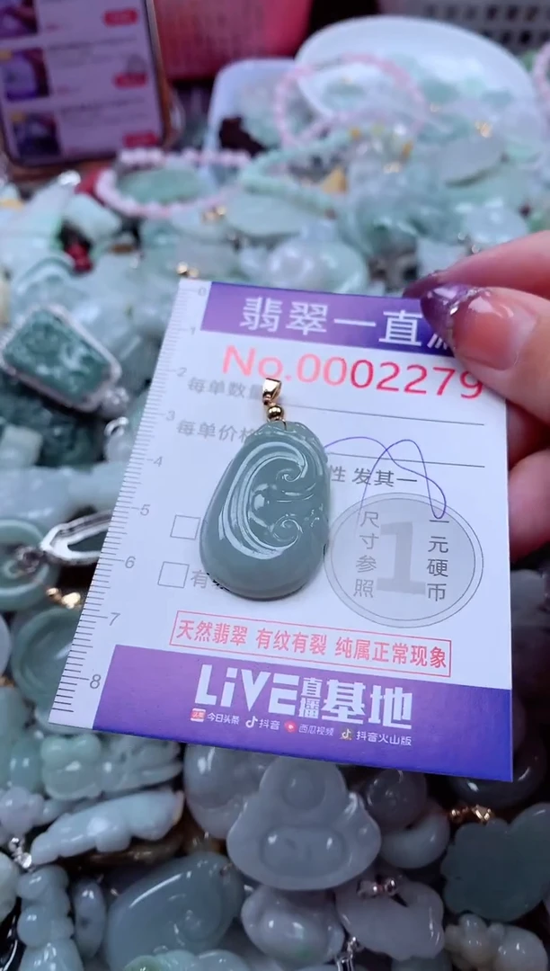 翡翠未镶嵌吊坠(不含链)2279