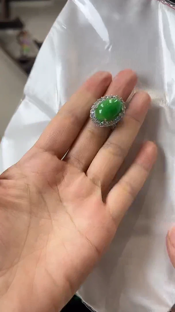 【闪购商品】砖雕a32 满色蛋面戒指