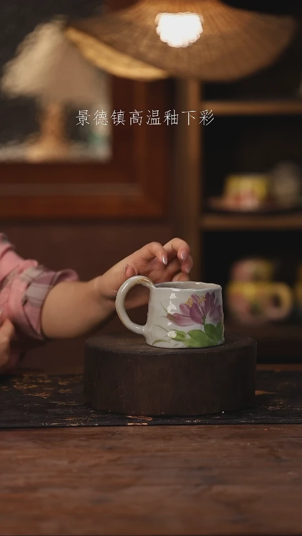陶瓷景德镇高温釉下手绘陶瓷081