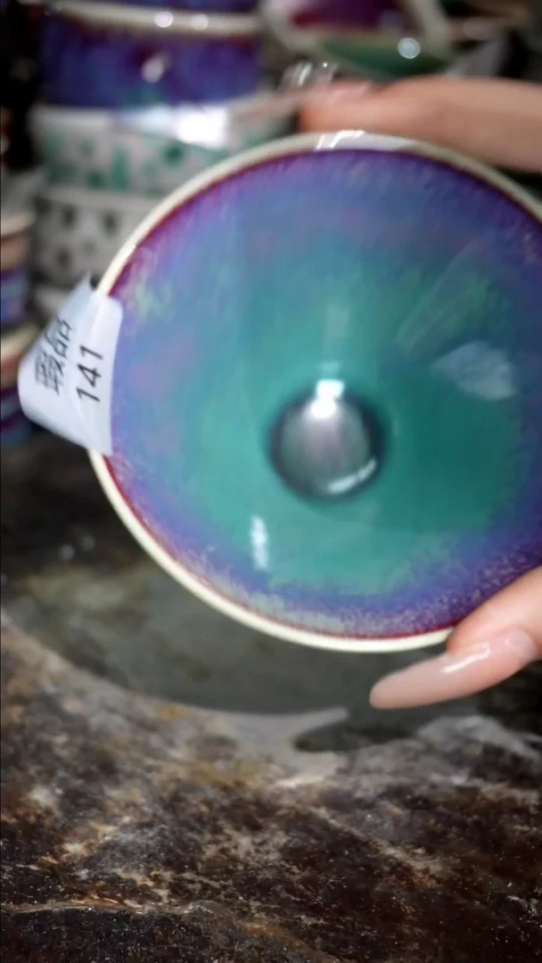摆件精品窑变钧瓷茶器