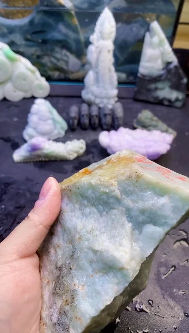 翡翠挂件未镶嵌永****子天然翡翠108
