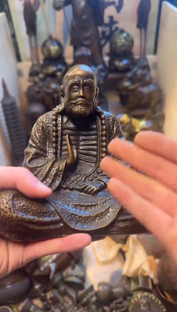 潼潼古铜只卖真铜！（达摩像）