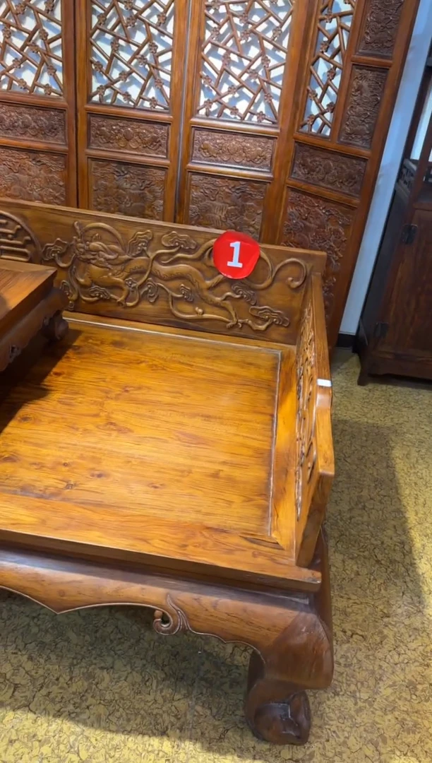 花梨木类风**起1号   罗汉床  工艺品