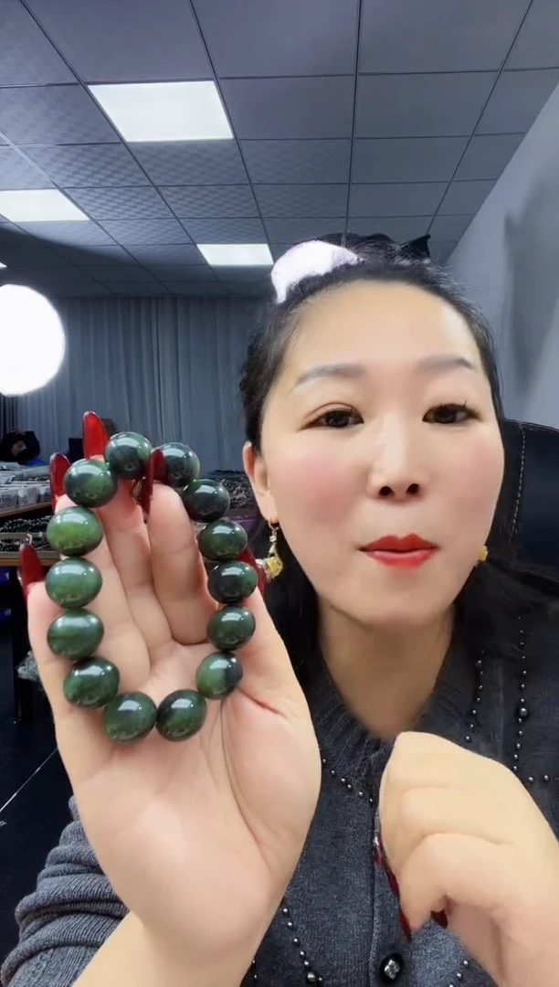 未镶嵌手链和田玉天然和田玉新疆若羌青黄口带青花16