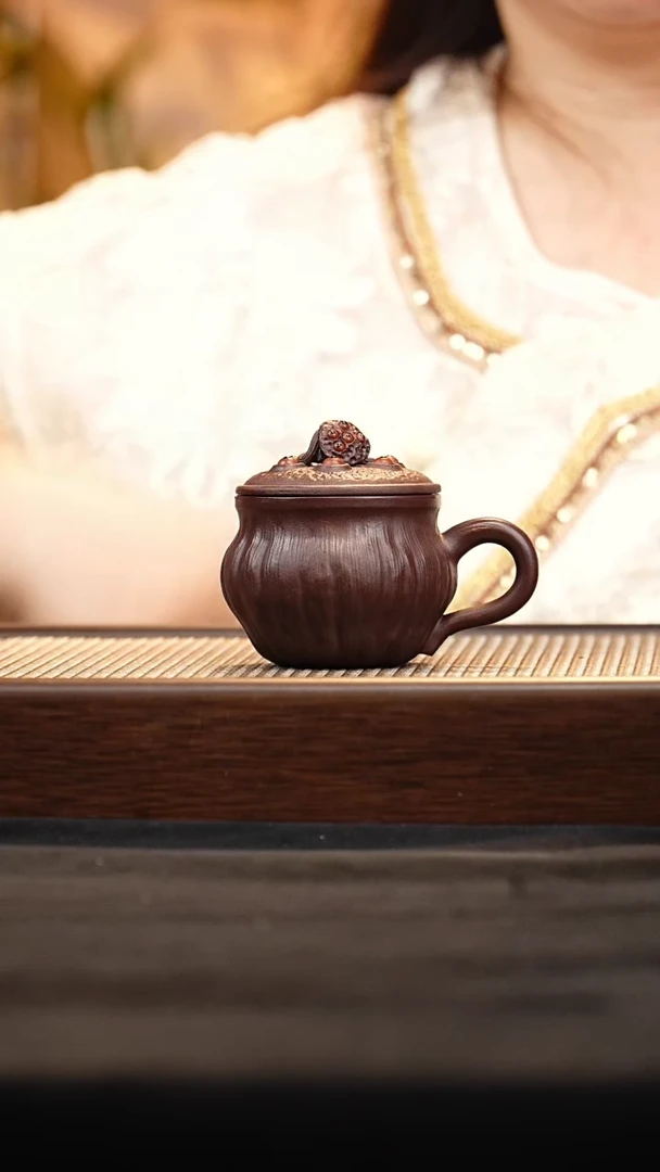 茶壶紫砂J莲蓬盖杯