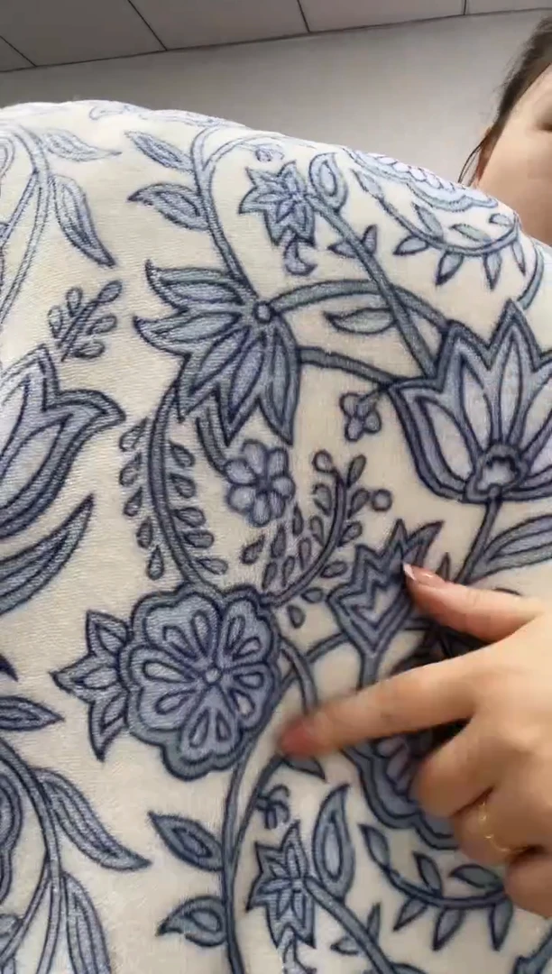 法兰绒2.2x2.3面料尺寸主播介绍为准