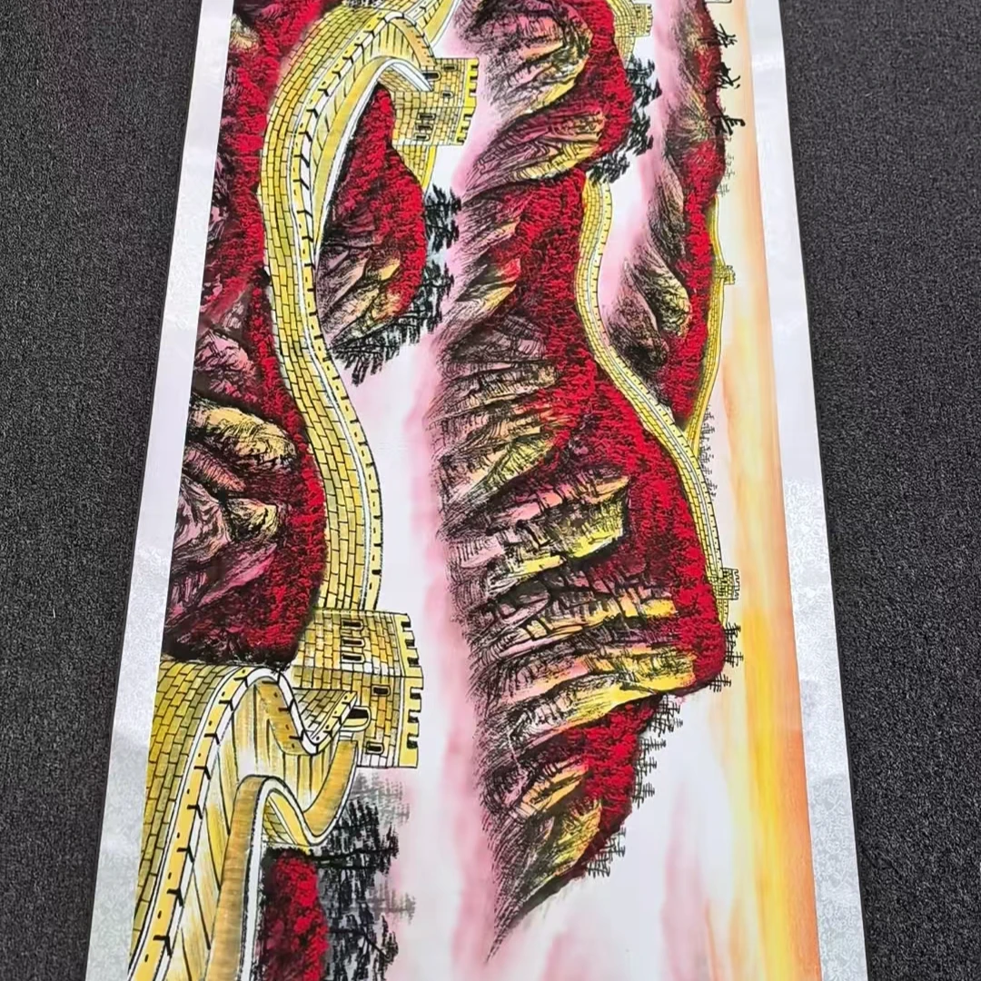 小六尺长城雄风新式国画