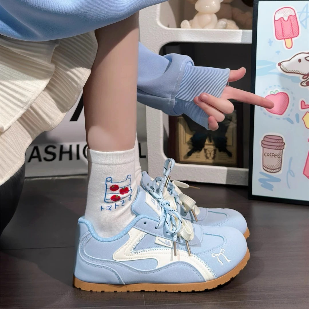 回力德训鞋女2025新款夏季透气休闲运动鞋女款厚底小白鞋百搭板鞋