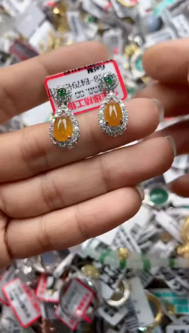 银S925镶嵌戒指翡翠888----6