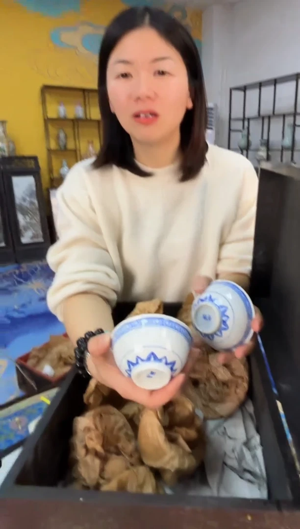 摆件瓷景德镇瓷器玲珑杯