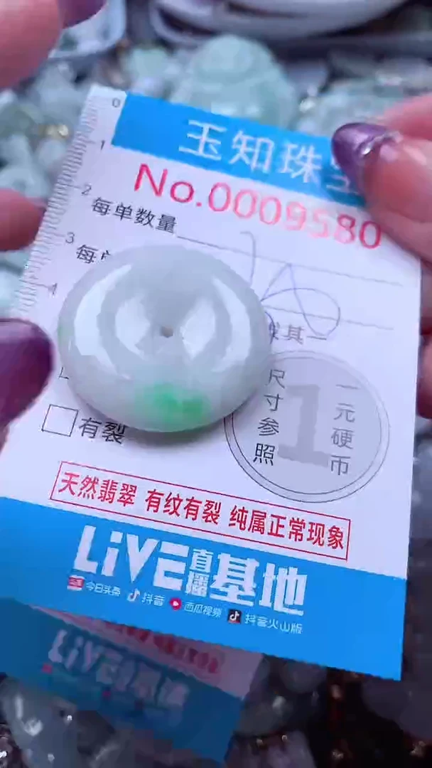 翡翠未镶嵌吊坠(不含链)9580