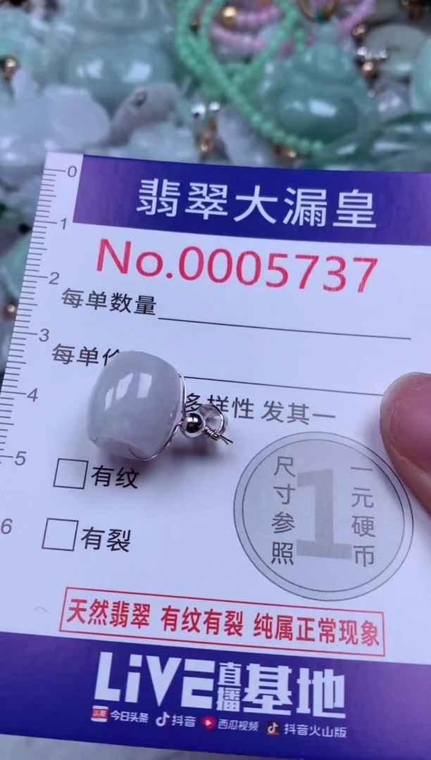 吊坠(不含链)未镶嵌翡翠5737