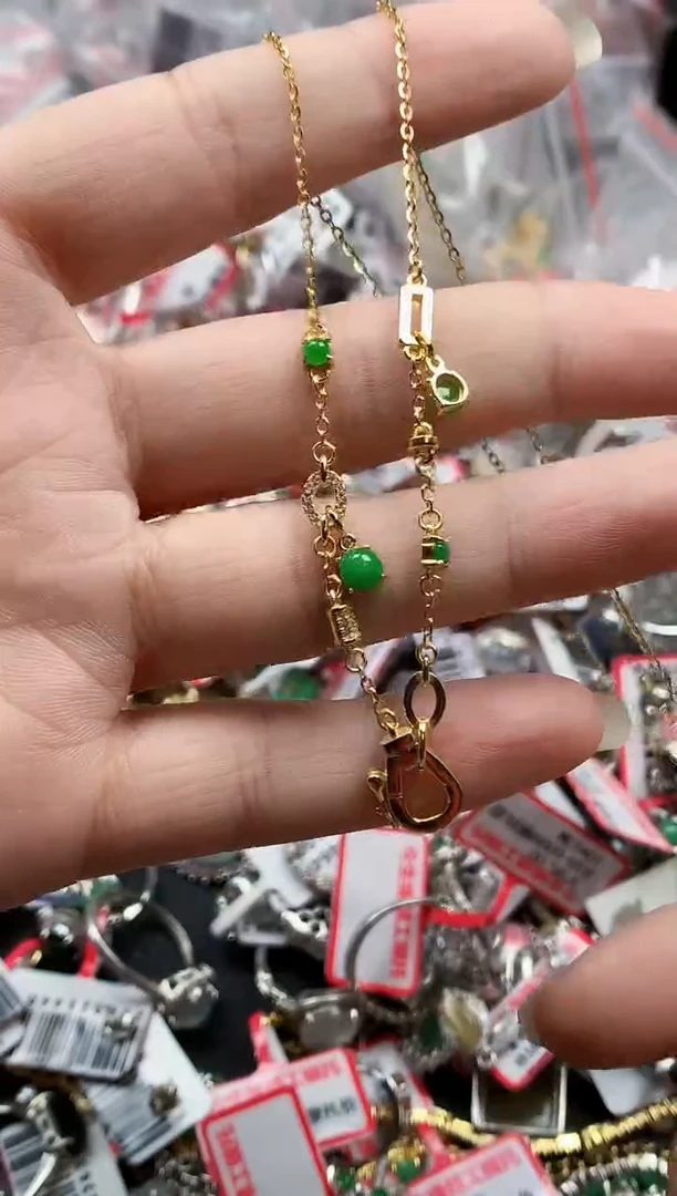 银S925镶嵌戒指翡翠天然A货缅甸翡翠