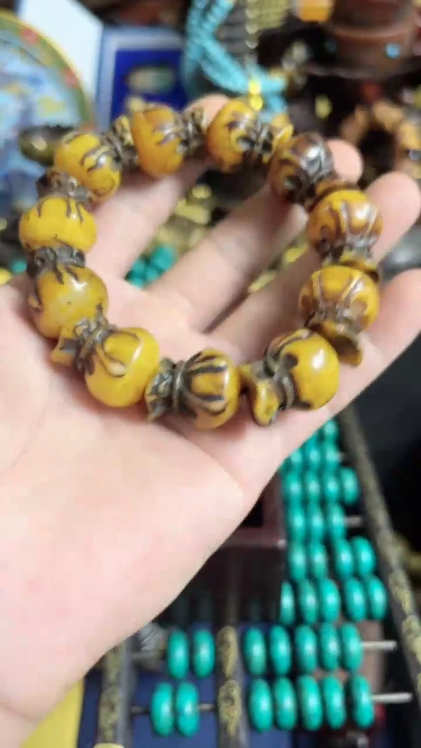 未镶嵌蜜蜡手链闪购商品高端专用连