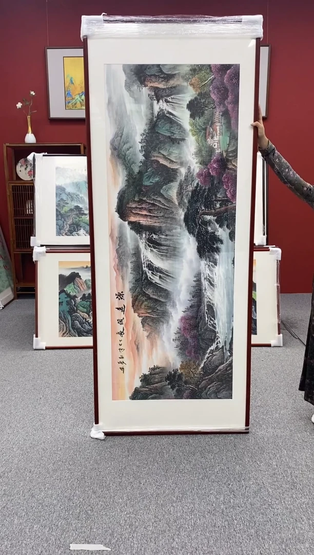 国画手绘国画 源远流长 219*88