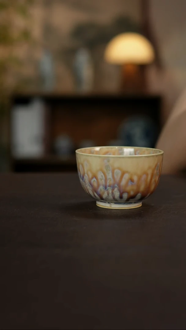 杯景德镇陶瓷杯碗柴烧多人