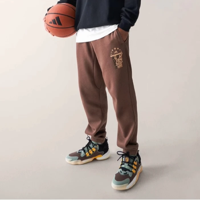 Adidas/阿迪达斯~冬季男子针织保暖时尚百搭运动长裤 IX4909