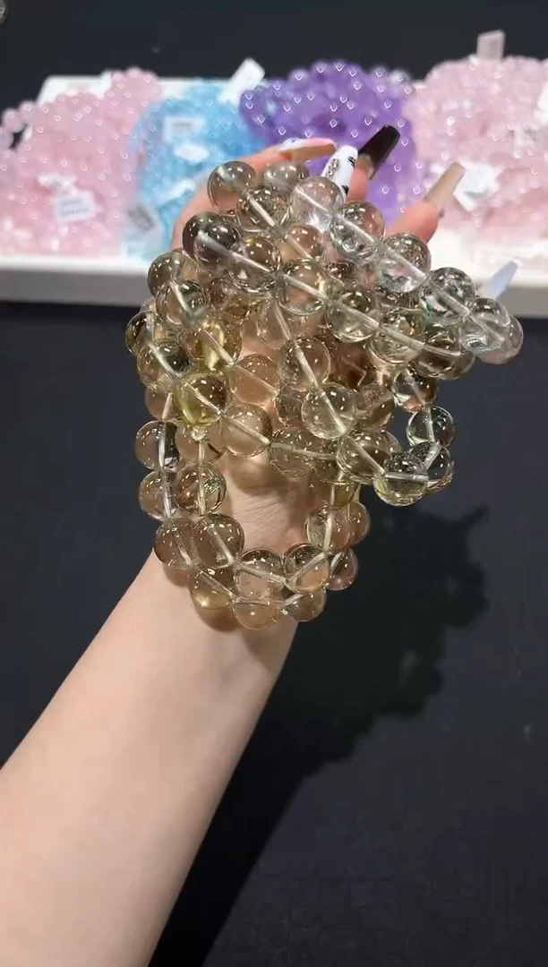 水晶手链未镶嵌59i多样性发其一【1条】默认微瑕14mm