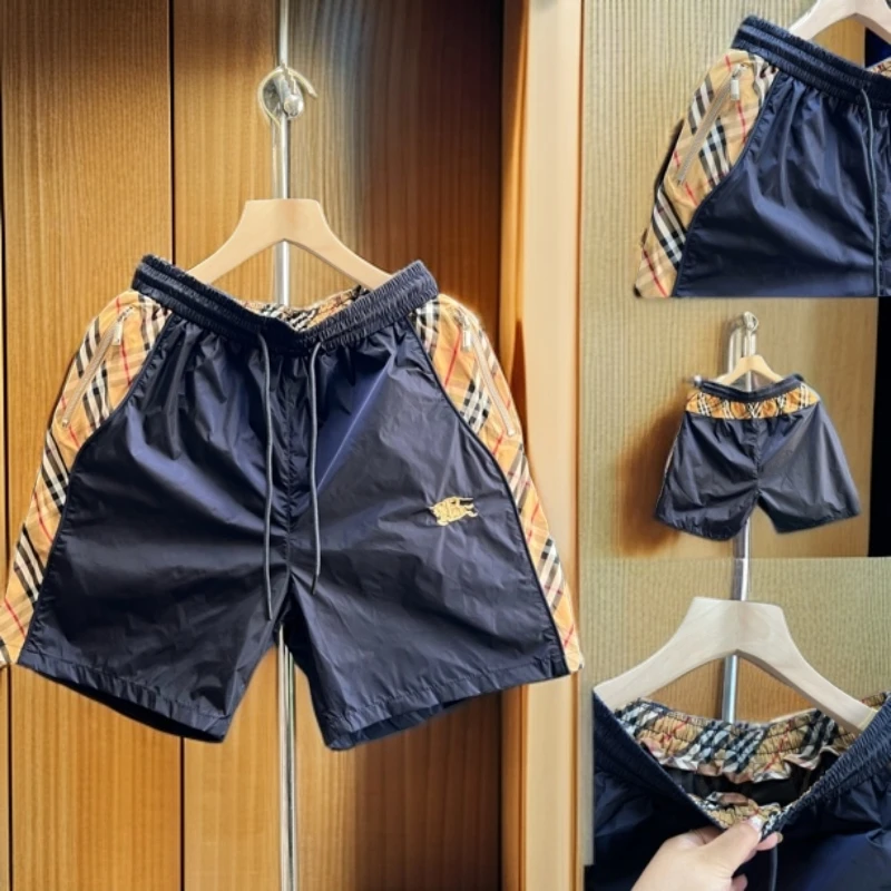 6603夏季新款男士拼接速干短裤五分裤舒适百搭男装短裤男士五分裤