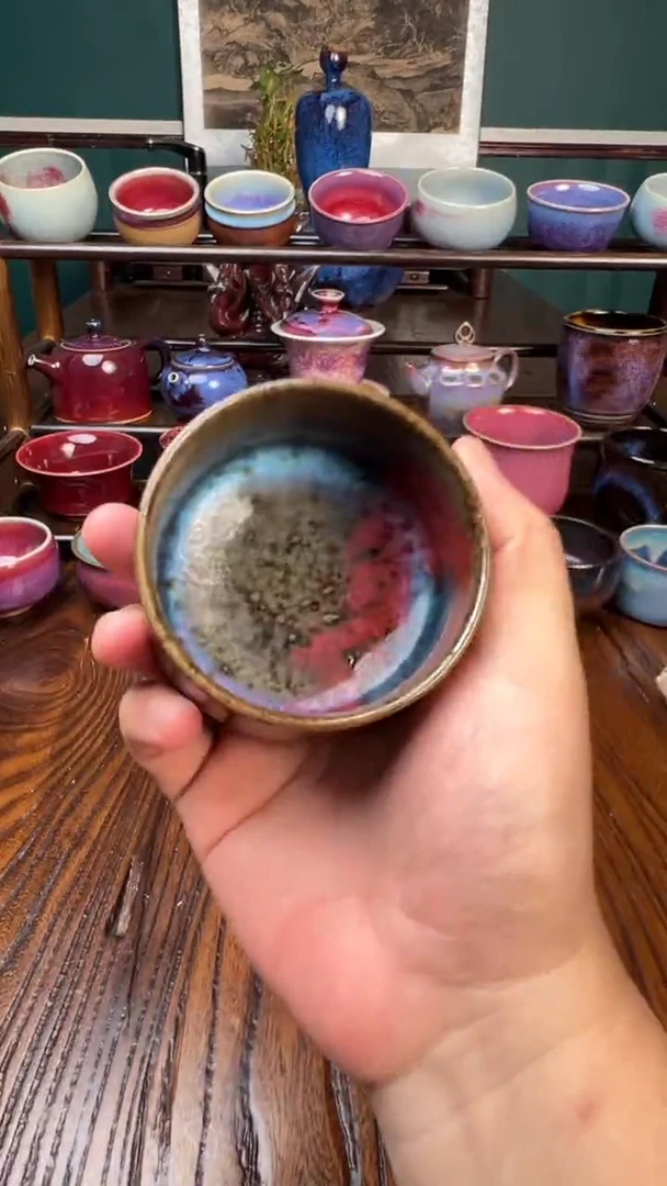 【郑在说瓷】钧瓷作品—刘钏博炭杯—683