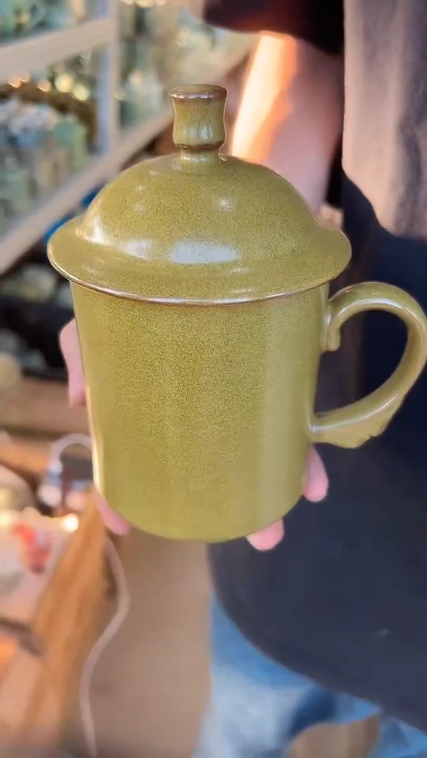 龙泉云间青瓷小米茶器