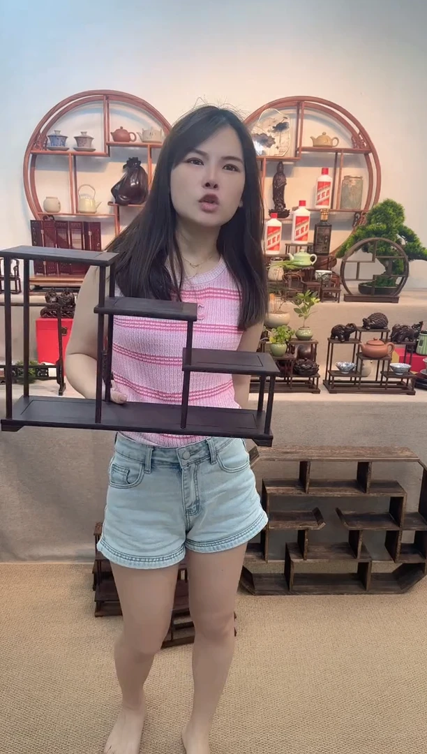 鸡翅木大号三连台一个