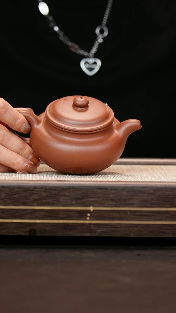 茶壶紫砂老紫泥  仿古壶