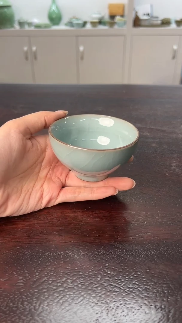 龙泉云间青瓷小米茶器