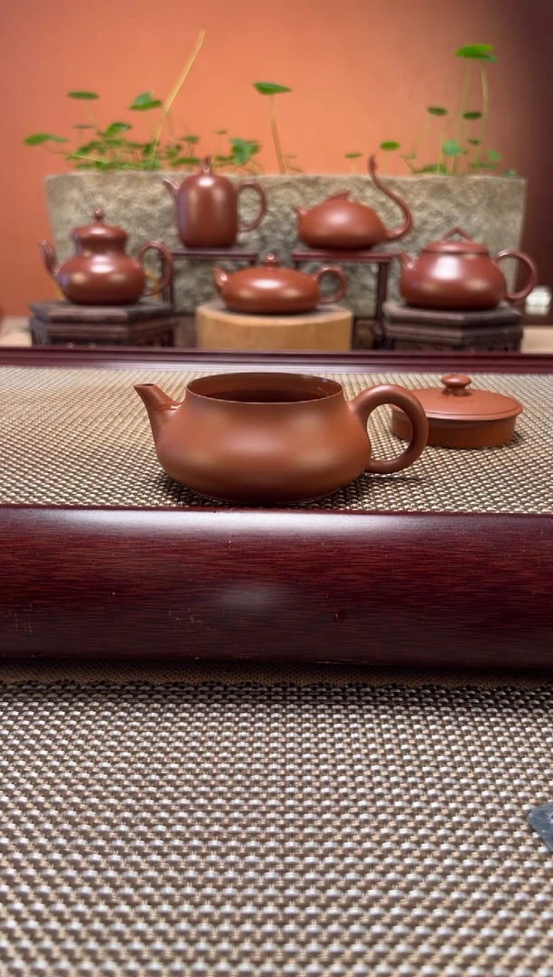 茶壶紫砂超薄胎高明炉 原矿朱泥 纯手制