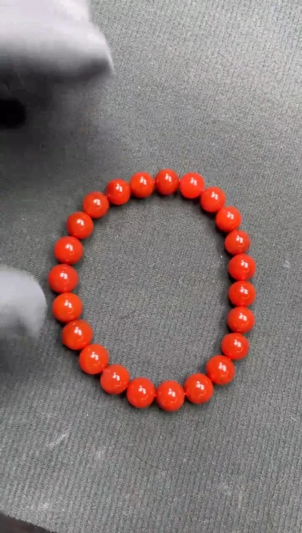 未镶嵌手串南红玛瑙手串