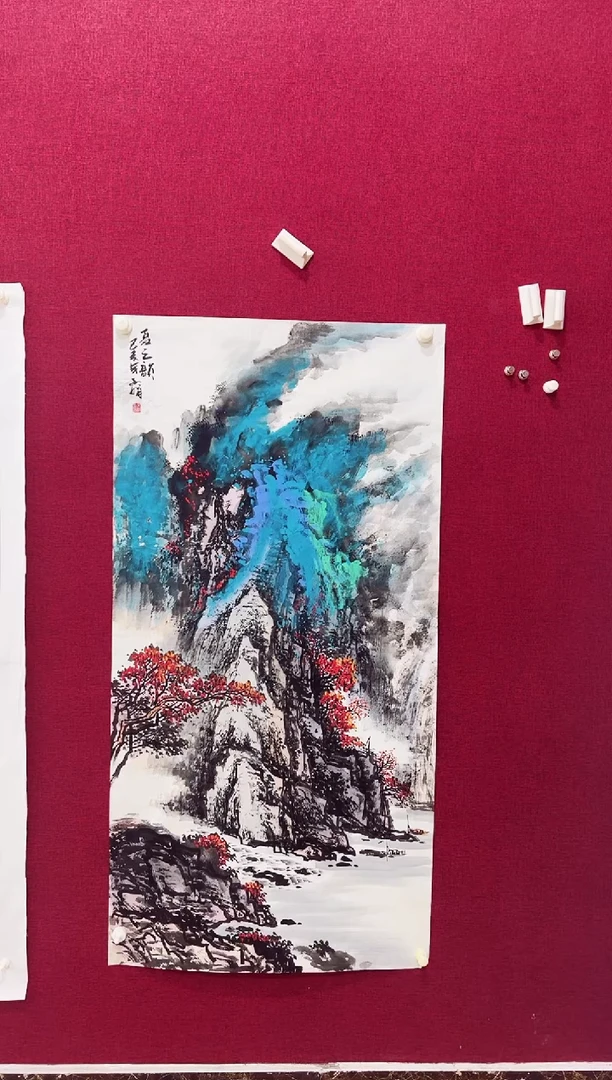 国画如**风师文娟的国画作品